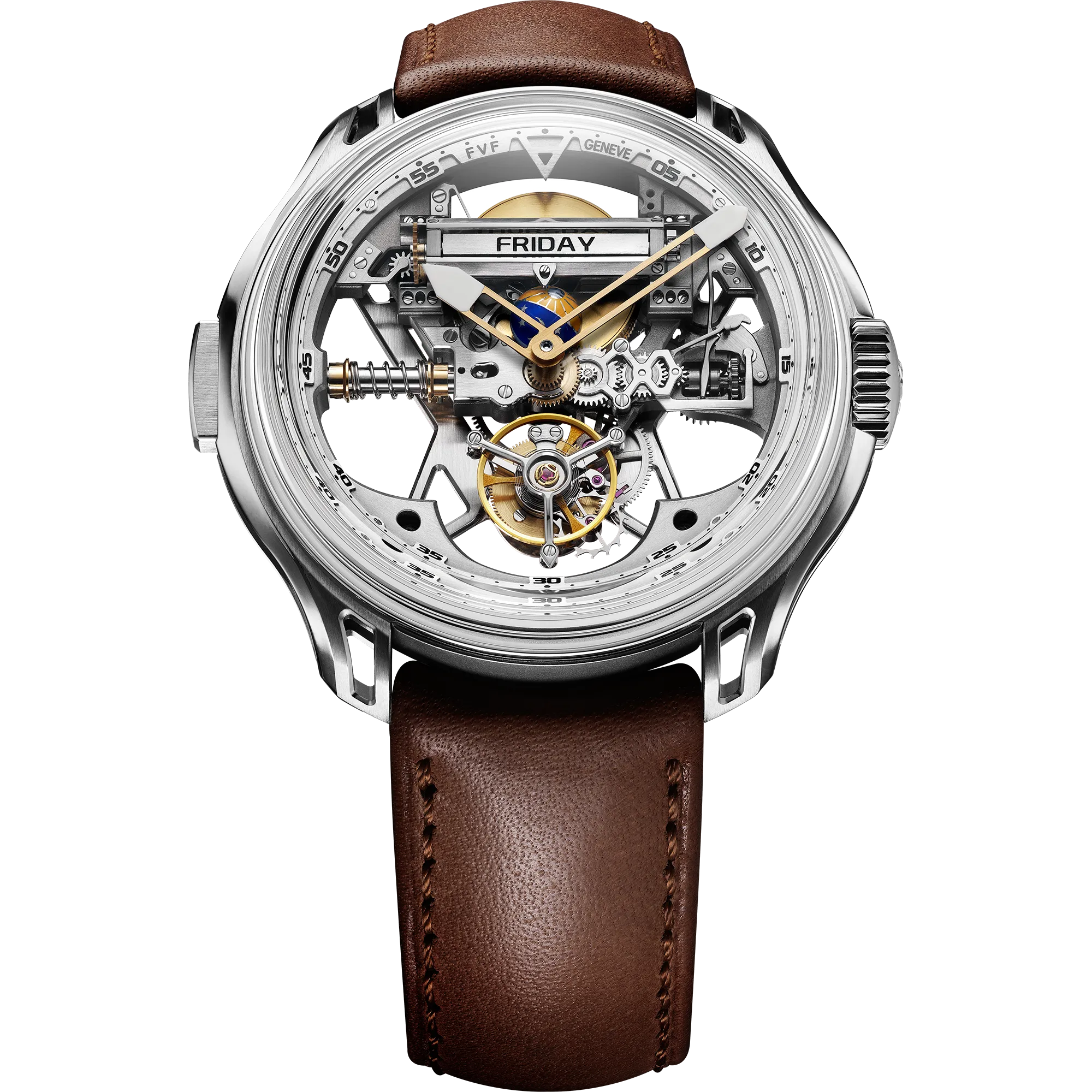 Tourbillon watch with Ultra-light Complex Mechanism